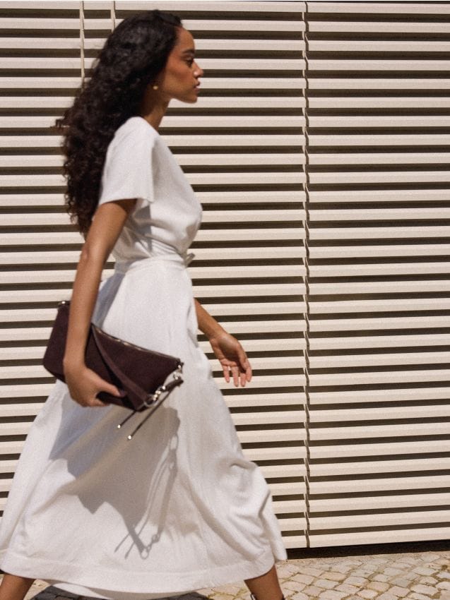 Rochie midi bufantă