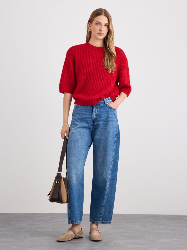 Mohito - Pullover mit Kurzen Ärmeln - Rot