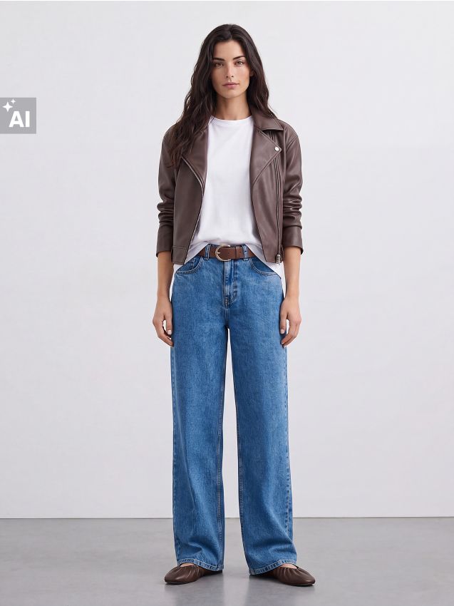 Blugi wide leg