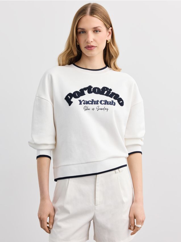 Mohito - Sweatshirt mit Druck - Creme