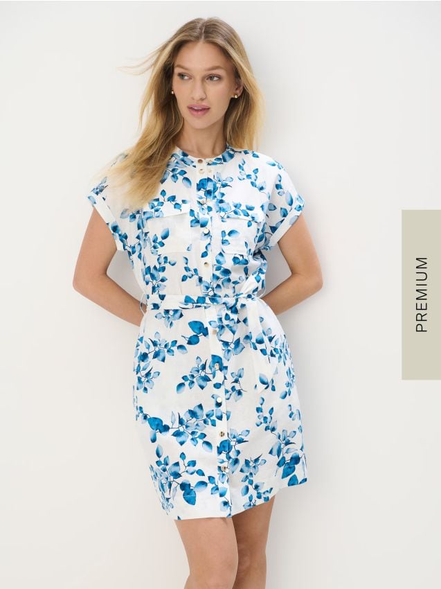 Rochie mini tip cămașă