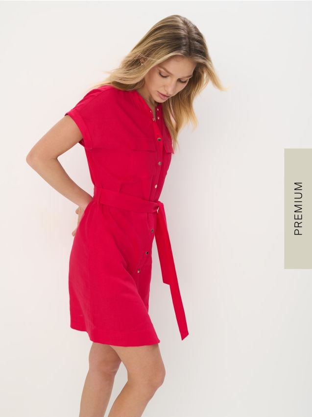 Rochie mini tip cămașă