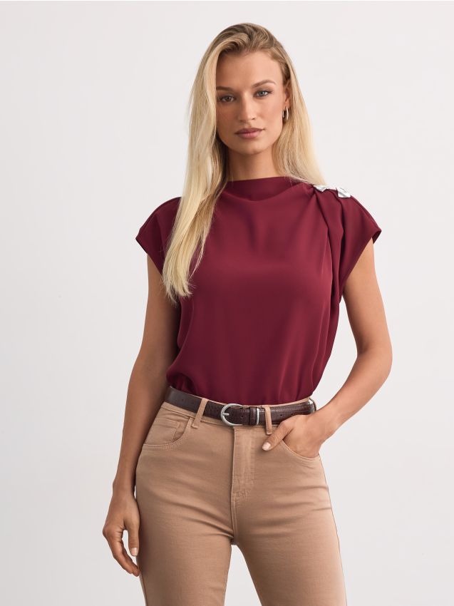 Mohito - LADIES` BLOUSE - kestenjasta