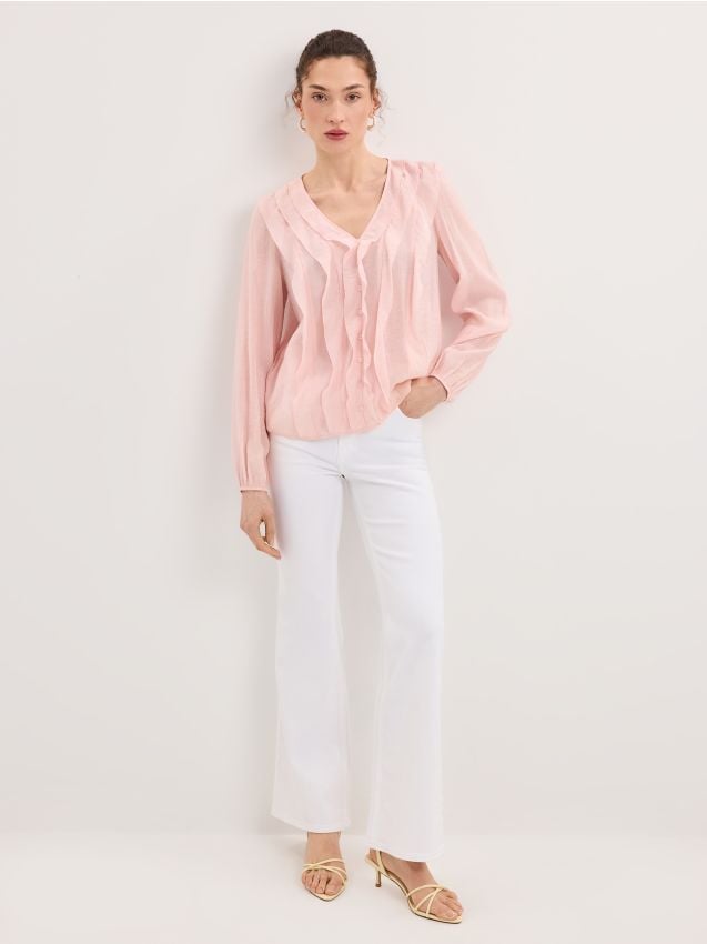 Mohito - Дънки flare - бяло