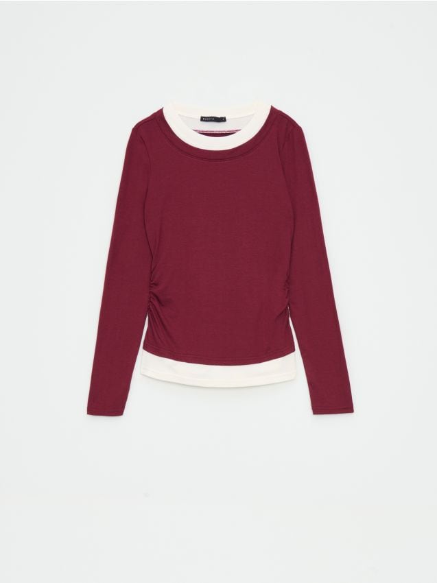 Mohito - Bluza Basic - kestenjasta
