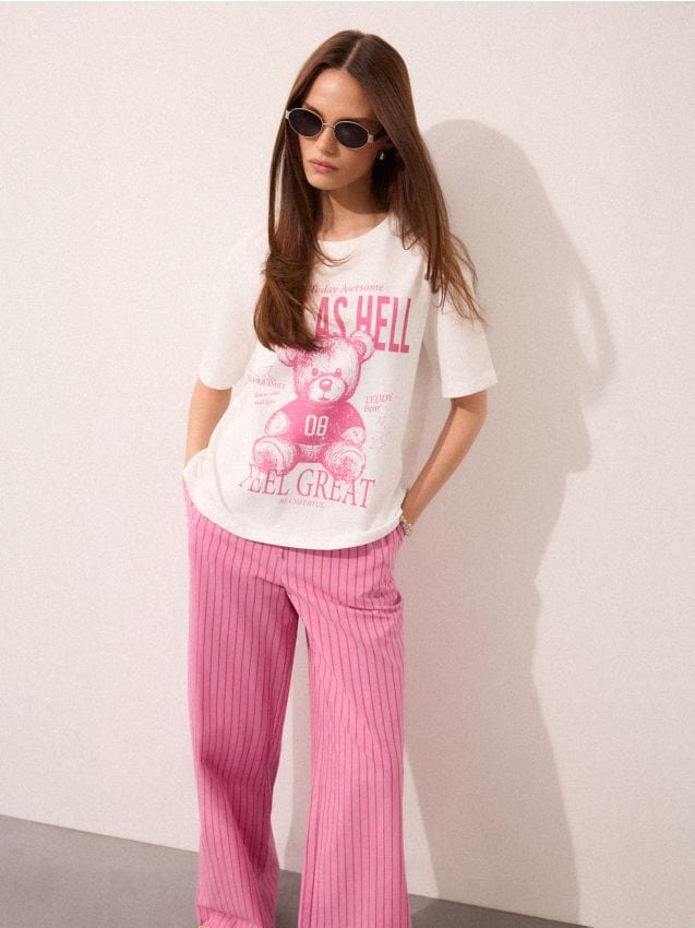 Tricou din bumbac cu imprimeu