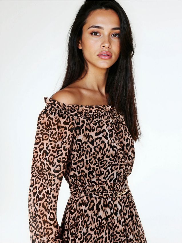 Rochie mini leopard