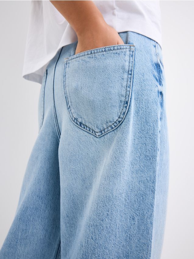 Джинси з широкими штанинами