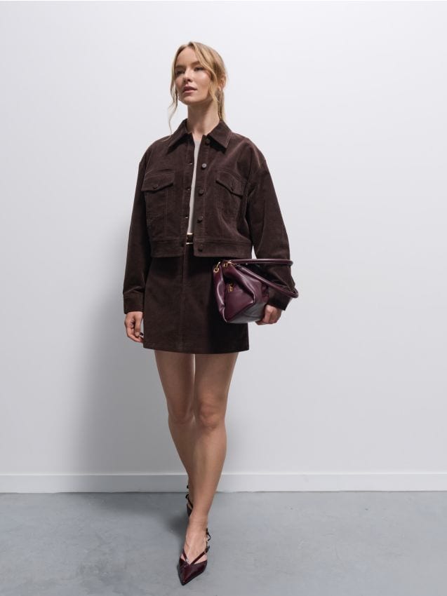 Jakna od rebrastog somota - MOHITO