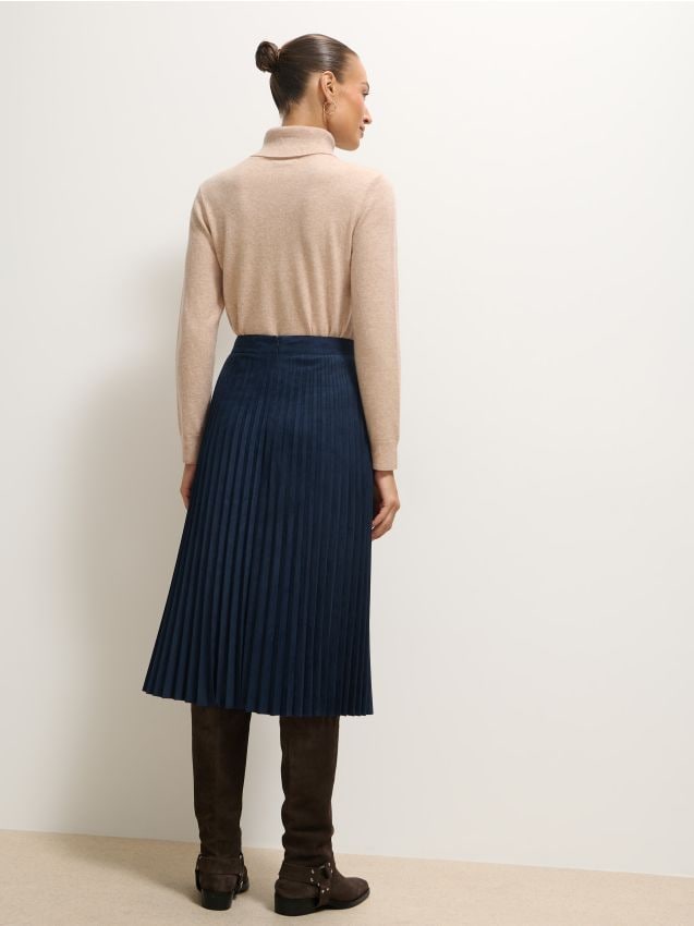 Fustă midi plisată