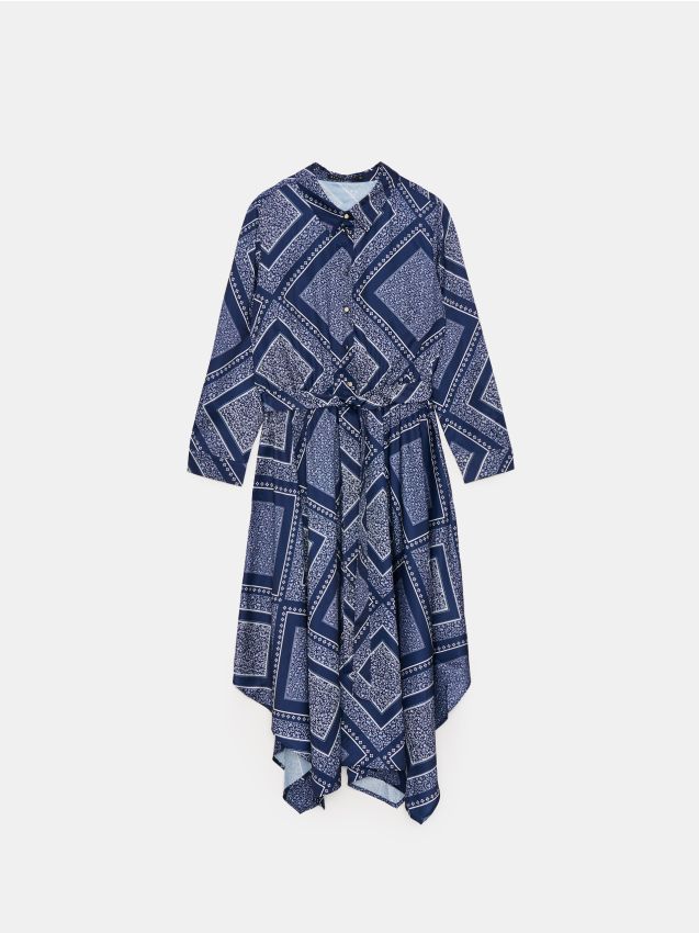 Rochie midi tip cămașă