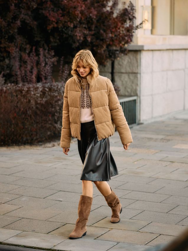 Mohito - Яке от рипсено кадифе - бежово