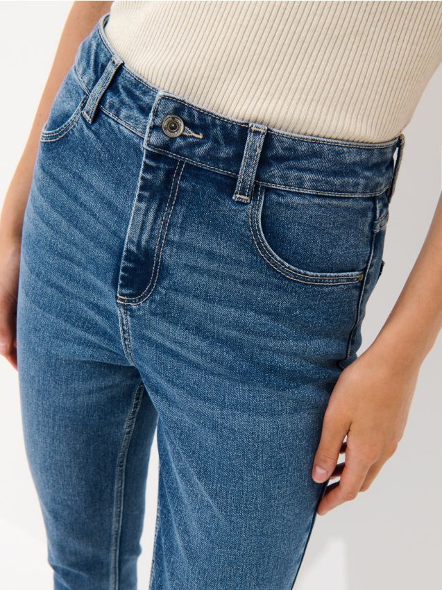 Mohito - Дънки mom slim - син