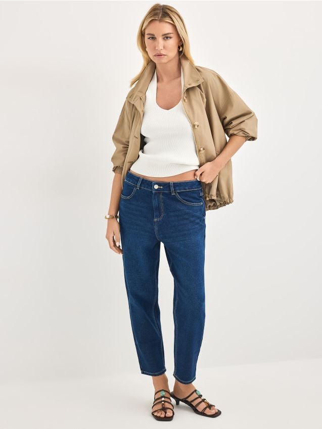 Mohito - Mom slim-lõikega teksad - navy