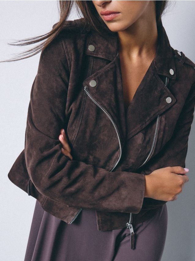 Mohito - Яке байкър - тъмно кафяво