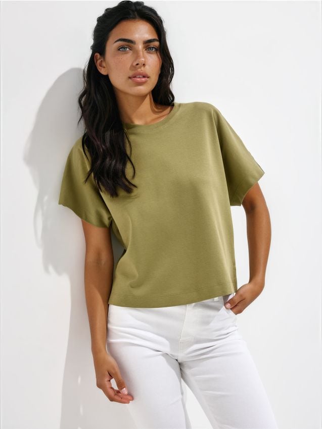 Mohito - Памучна тениска - зелено