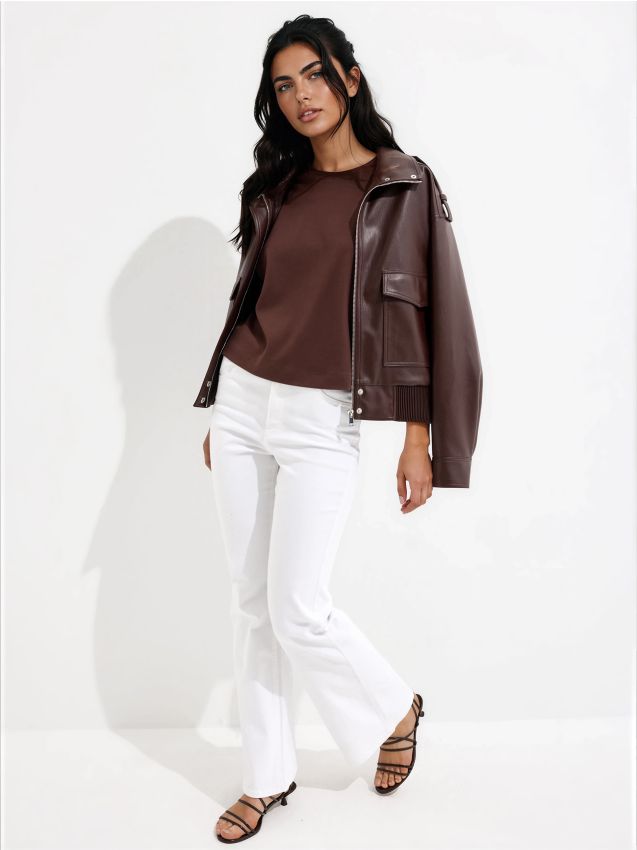 Mohito - Памучна тениска - кафяво