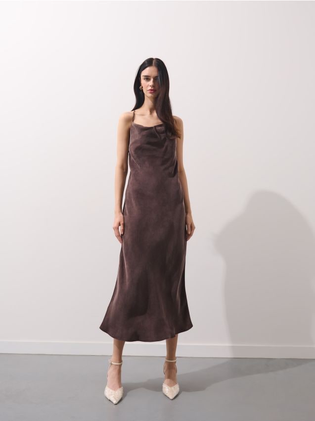 Rochie maxi cu bretele