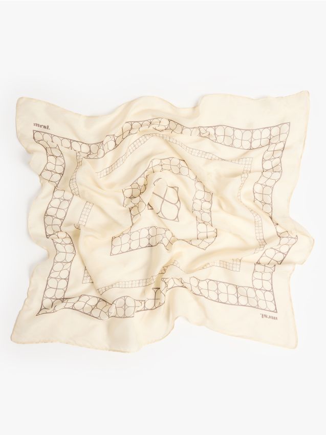 Apaszka z modalu i jedwabiu