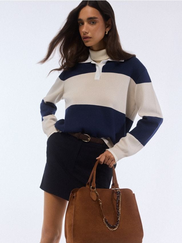 Torebka z kosmetyczką Kolor brązowy - MOHITO - 025HR-88X