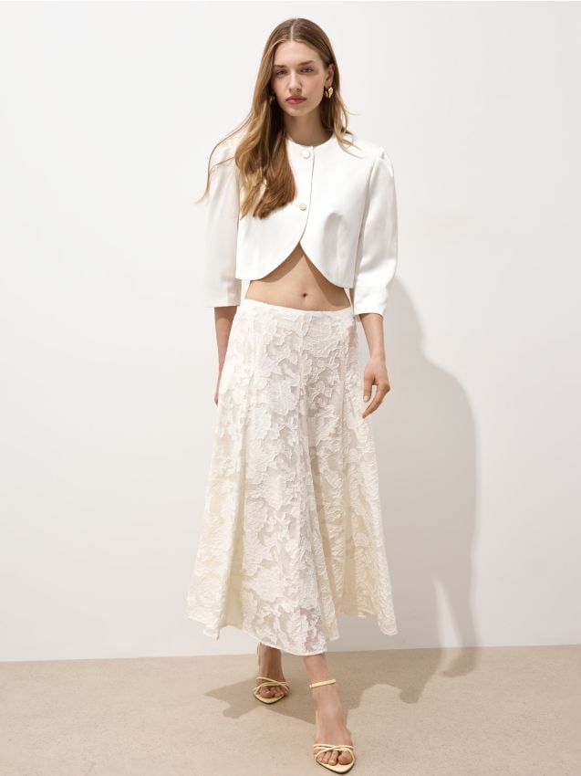 Midi suknja sa čipkom