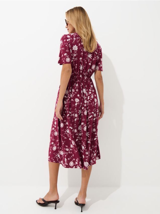 Mohito - Миди рокля тип риза - кестеняво