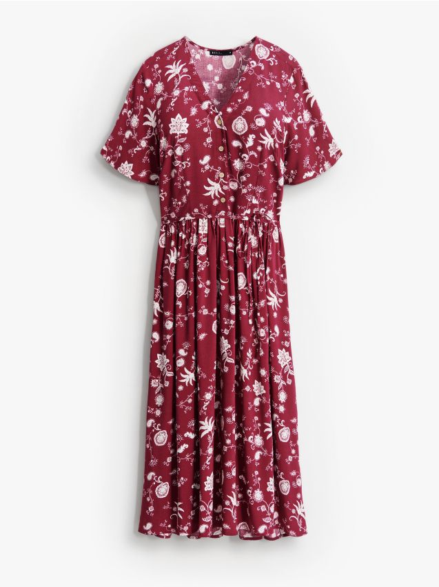 Rochie midi tip cămașă