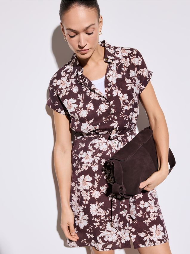 Rochie mini tip cămașă