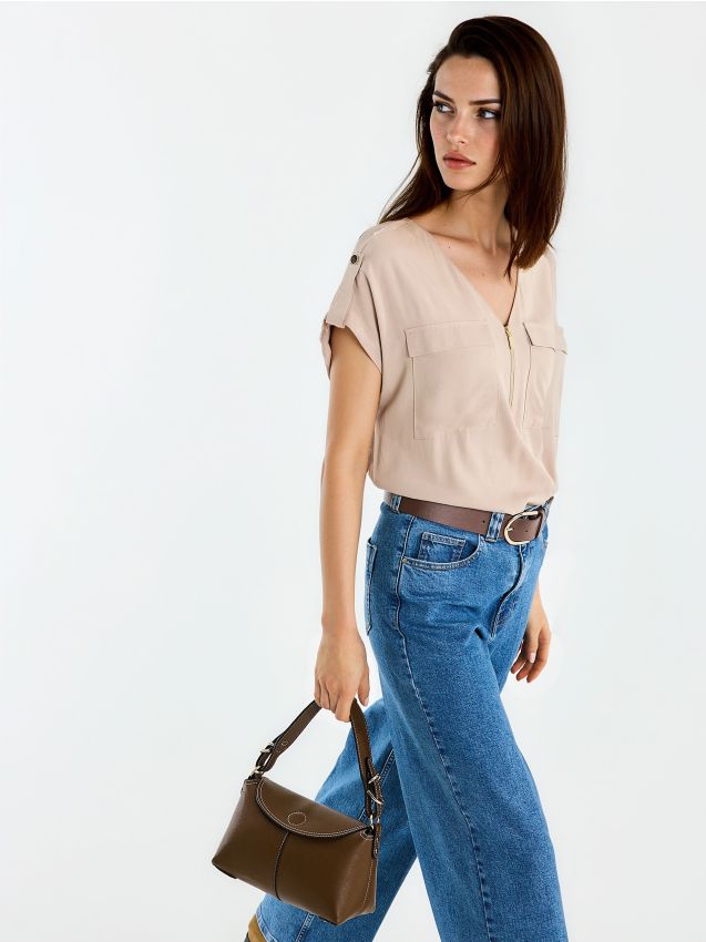 Mohito - Блуза от вискоза - бежово