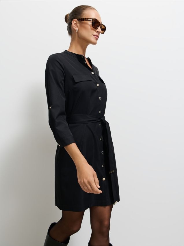 Rochie mini tip cămașă