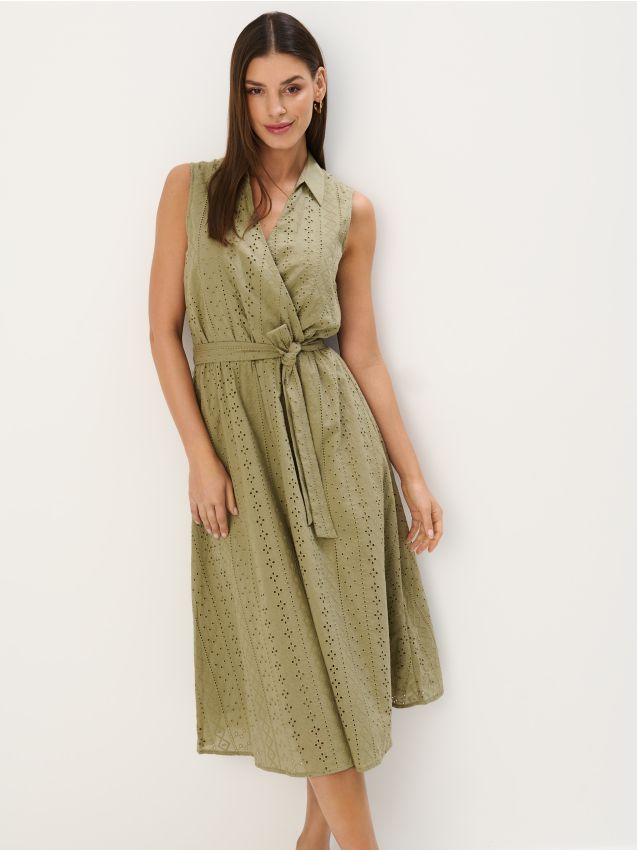 Rochie midi tip cămașă