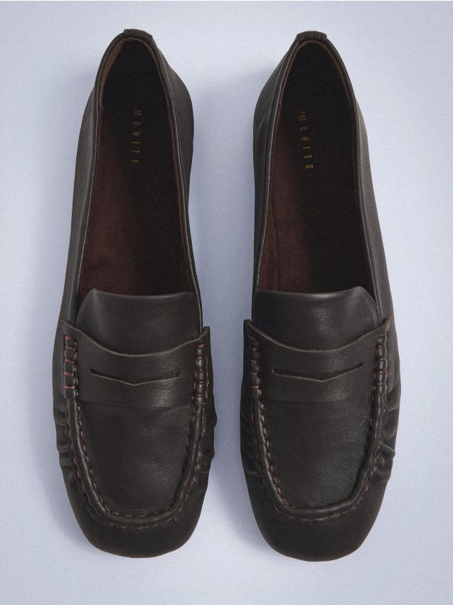 Mocasini din piele