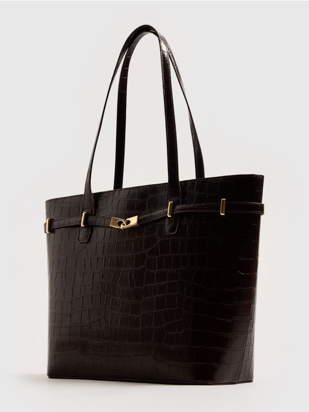 Mohito - Shopper torba - mahagonija