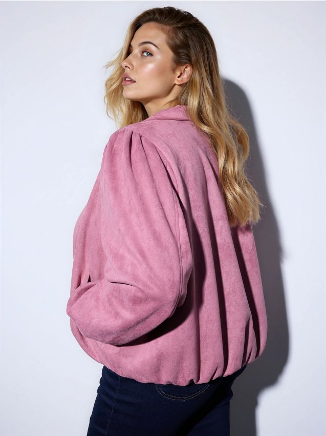 momoirocz Dwurzędowy trencz oversize Kolor beżowy - MOHITO - 157DW-08X