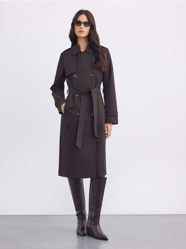 Mohito - LADIES` COAT - tamno smeđa