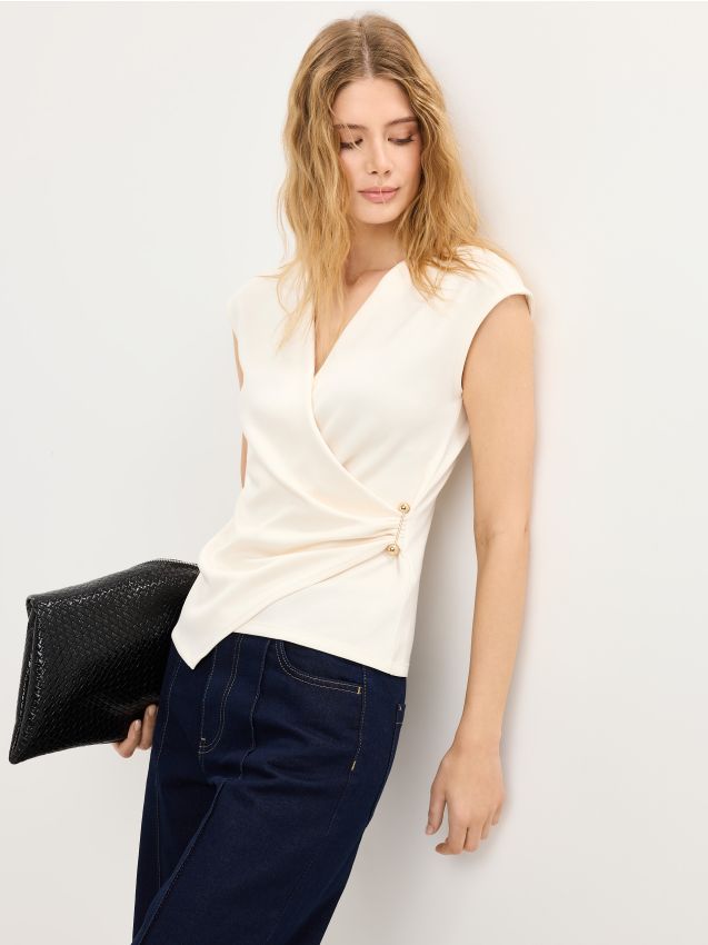 Mohito - Блуза с набор - кремaво