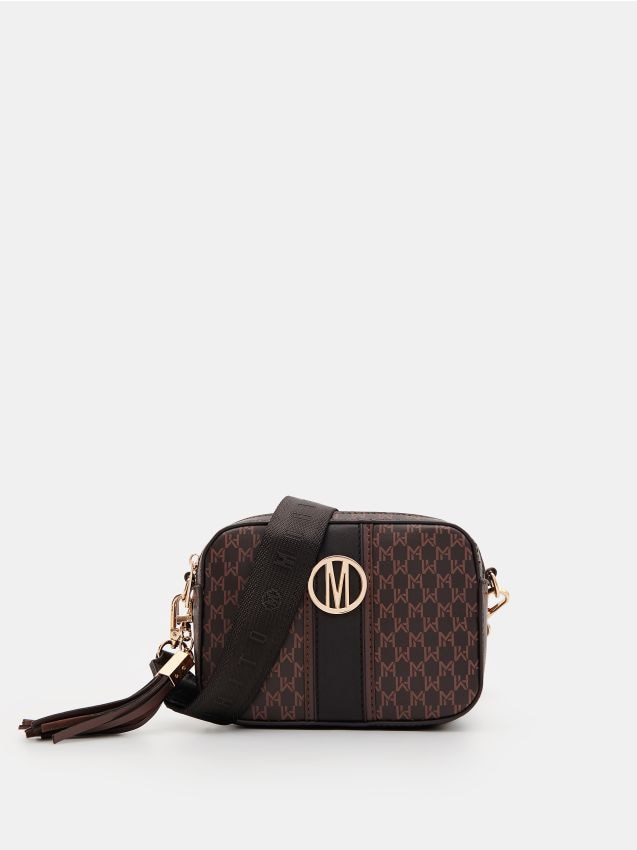 まな Torebka crossbody Kolor ciemnobrązowy - MOHITO - 819CA-89X