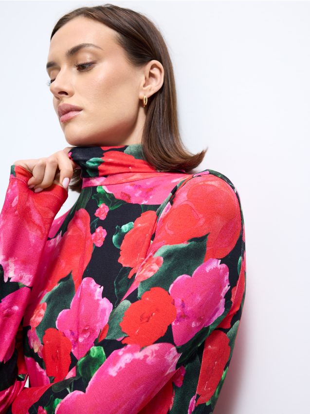 Bluză cu model floral