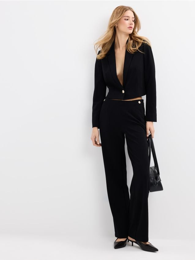 Mohito - Панталон wide leg - черен