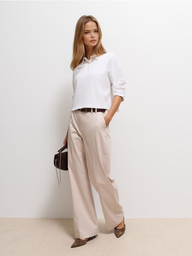 Pantaloni cu croi larg