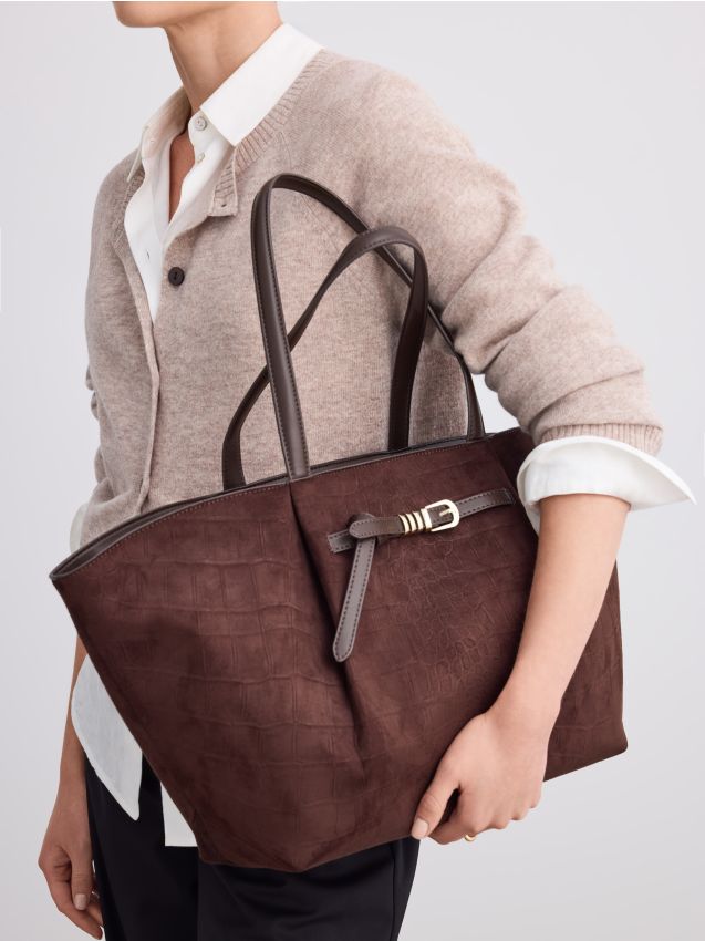 Mohito - Shopper torba - tamno smeđa