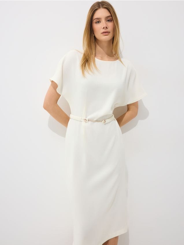 Rochie midi cu curea