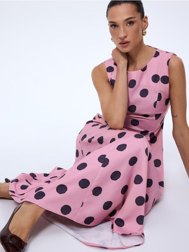 Rochie maxi cu puncte