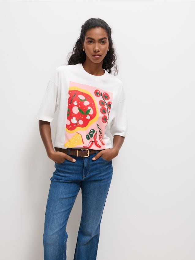 Tricou din bumbac cu imprimeu