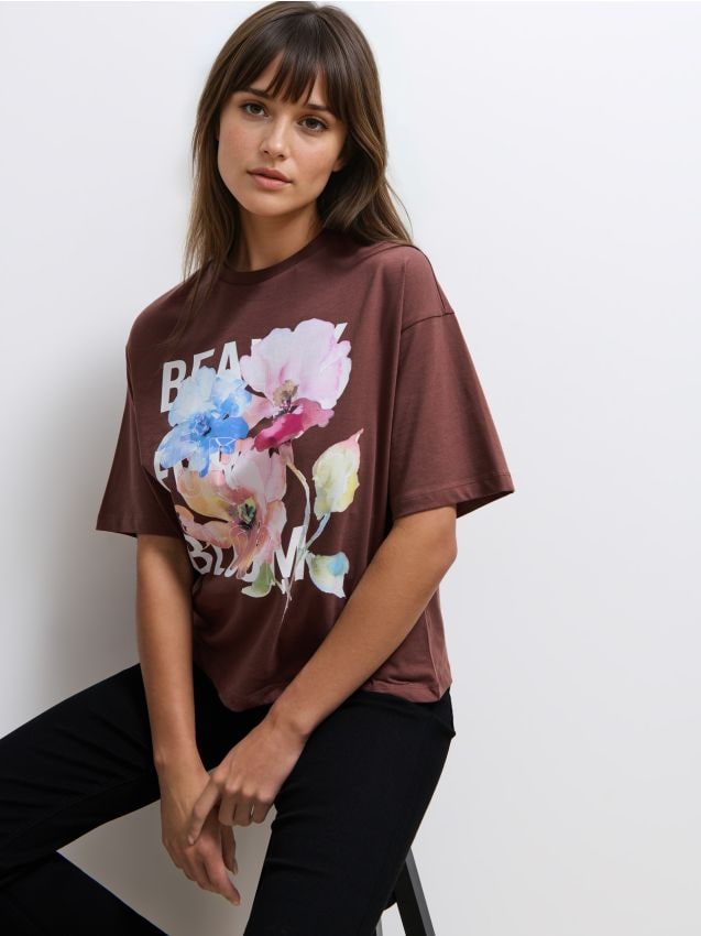 Tricou din bumbac cu imprimeu