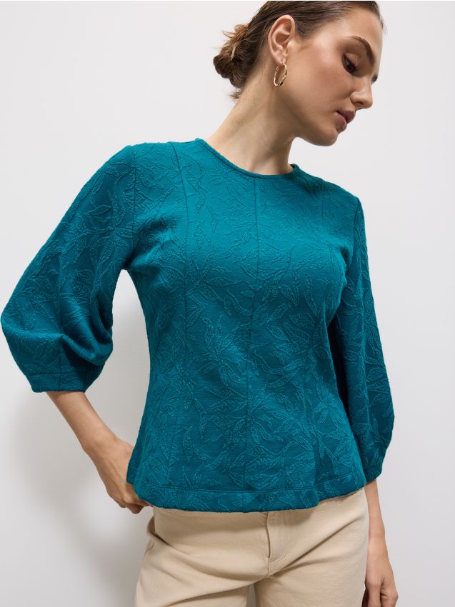 Bluză cu mâneci bufante