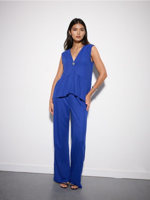 Pantaloni wide leg