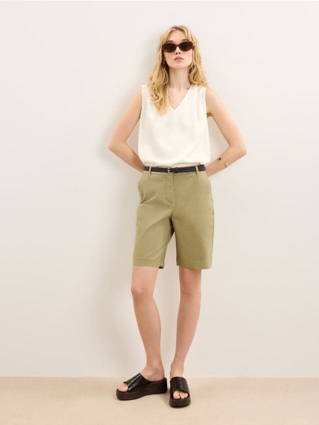 Mohito - Бермуди - маслинено зелено