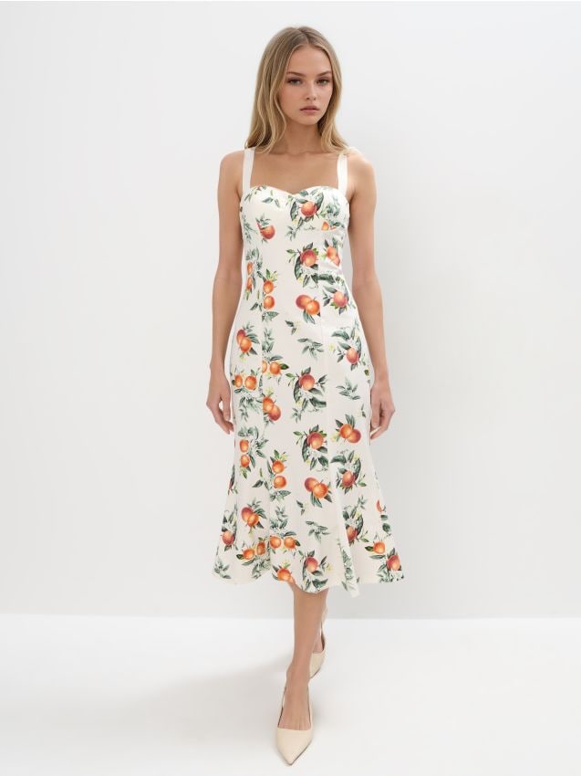 Rochie midi cu bretele