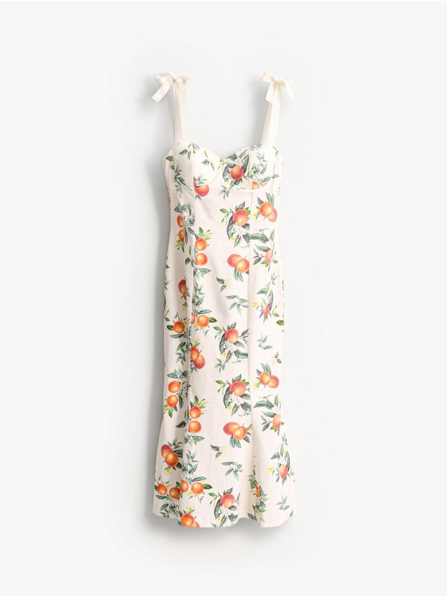 Sukienka maxi z wiskozy Kolor czarny - MOHITO - 0385R-99P